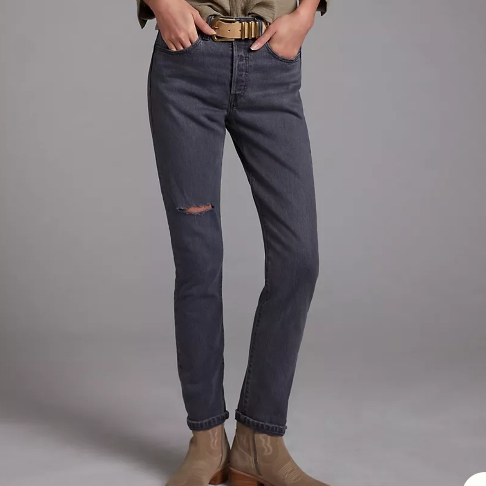 Levi's | Premium 501 High Waist Skinny Jeans Carbon Black